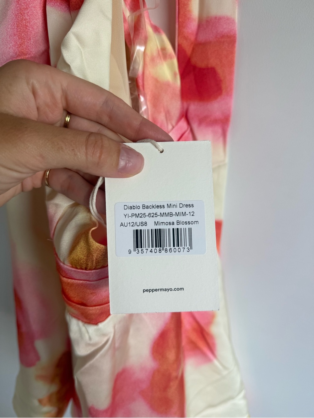 Peppermayo Pink Halter Backless Summer Dress - Picture 4 of 6